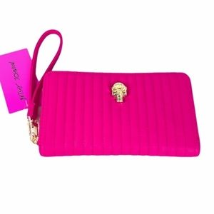 💀💟Betsey Johnson Skull Wallet, Pink, Fuchsia💀💟